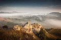 Rollenberg Cliff, foggy landscape