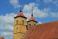 Ehemalige Klosterkirche Auhausen: Türme von Südosten