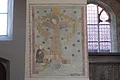 Ehemalige Klosterkirche Auhausen: Wandmalerei im Kirchenschiff mit Darstellung der Hl. Kümmernis